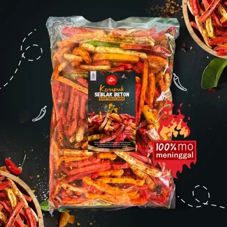 Yasnack Kerupuk Seblak beton Pedas Gurih